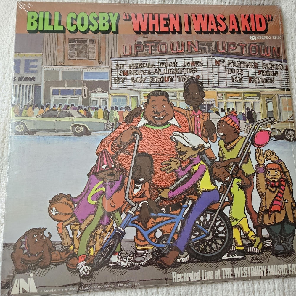 Bill Cosby When I Was A Kid Album Record LP 1971 Fat Albert SEALED NEVER OPENED